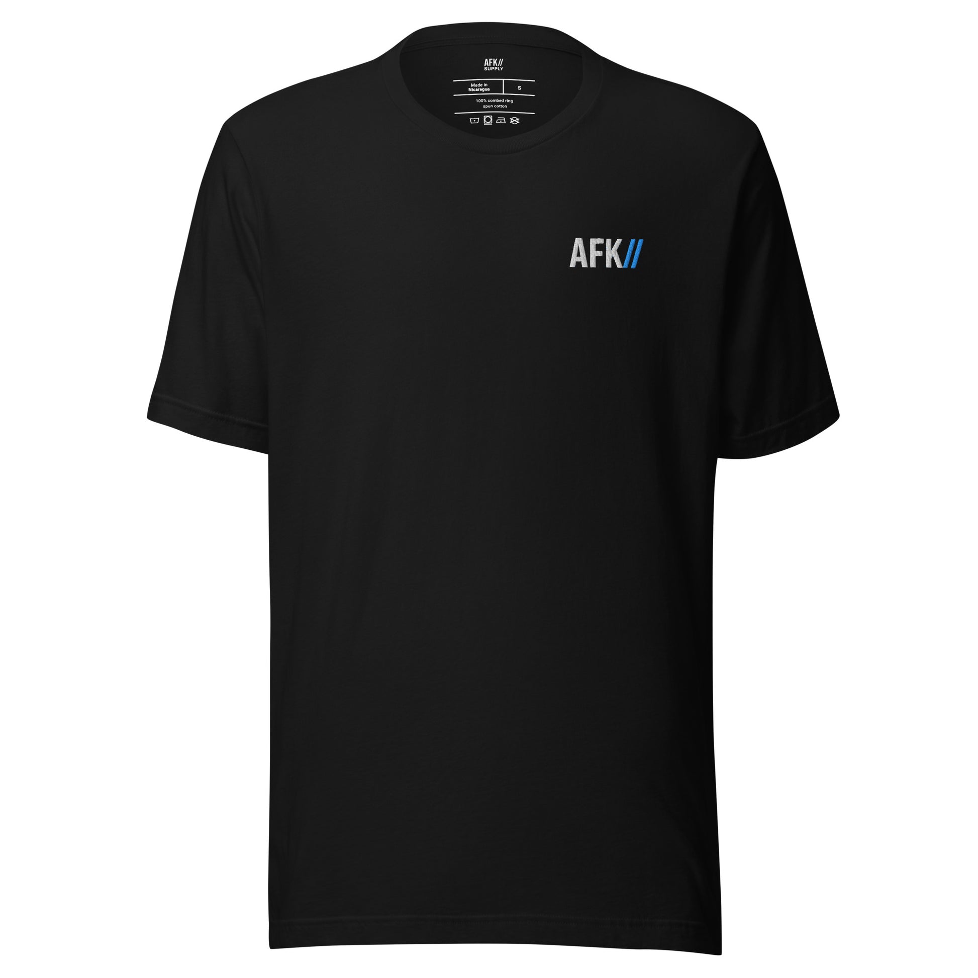 Front view of AFK SUPPLY Offline Mode Tee soft black